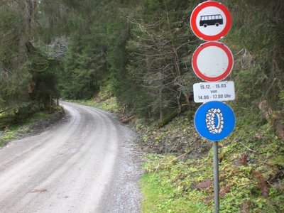 Das geänderte Fahrverbot in die Fotsch